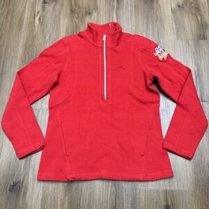 Tommy Bahama‎ Womens MEDIUM Aruba Half Zip Red Sweater MAUI JIM INVITATIONAL